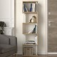 Βιβλιοθήκη Alvina χρώμα sapphire oak - λευκό 45x19,6x158,8εκ. Βιβλιοθήκη Alvina χρώμα sapphire oak - λευκό 45x19,6x158,8εκ.