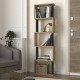 Βιβλιοθήκη Alvina χρώμα sapphire oak - ανθρακί 45x19,6x158,8εκ. Βιβλιοθήκη Alvina χρώμα sapphire oak - ανθρακί 45x19,6x158,8εκ.