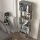 Βιβλιοθήκη Alvina  χρώμα γκρι σκυροδέματος 45x19,6x158,8εκ.