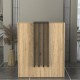 Γραφείο υποδοχής - reception Hola χρώμα sepet oak - ανθρακί 93,6x45,2x110,3εκ. Γραφείο υποδοχής - reception Hola χρώμα sepet oak - ανθρακί 93,6x45,2x110,3εκ.