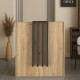 Γραφείο υποδοχής - reception Hola χρώμα sepet oak - ανθρακί 93,6x45,2x110,3εκ. Γραφείο υποδοχής - reception Hola χρώμα sepet oak - ανθρακί 93,6x45,2x110,3εκ.
