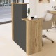 Γραφείο υποδοχής - reception Enter χρώμα sepet oak - ανθρακί 86,9x40x110,3εκ. Γραφείο υποδοχής - reception Enter χρώμα sepet oak - ανθρακί 86,9x40x110,3εκ.