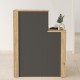 Γραφείο υποδοχής - reception Enter χρώμα sepet oak - ανθρακί 86,9x40x110,3εκ. Γραφείο υποδοχής - reception Enter χρώμα sepet oak - ανθρακί 86,9x40x110,3εκ.