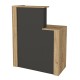 Γραφείο υποδοχής - reception Enter χρώμα sepet oak - ανθρακί 86,9x40x110,3εκ. Γραφείο υποδοχής - reception Enter χρώμα sepet oak - ανθρακί 86,9x40x110,3εκ.