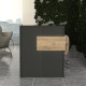 Γραφείο υποδοχής - reception Aloha με LED χρώμα ανθρακί - sepet oak 95,5x40x110,3εκ. Γραφείο υποδοχής - reception Aloha με LED χρώμα ανθρακί - sepet oak 95,5x40x110,3εκ.