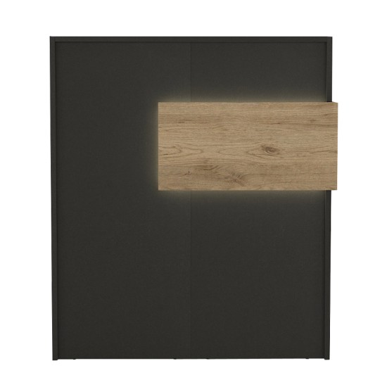 Γραφείο υποδοχής - reception Aloha με LED χρώμα ανθρακί - sepet oak 95,5x40x110,3εκ. Γραφείο υποδοχής - reception Aloha με LED χρώμα ανθρακί - sepet oak 95,5x40x110,3εκ.