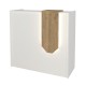Γραφείο υποδοχής - reception Navita με LED χρώμα λευκό - sepet oak 113,6x42x111,8εκ. Γραφείο υποδοχής - reception Navita με LED χρώμα λευκό - sepet oak 113,6x42x111,8εκ.