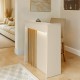 Γραφείο υποδοχής - reception Karibu  με LED χρώμα sandstone - sepet oak 90x40x100εκ.