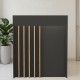 Γραφείο υποδοχής - reception Karibu  με LED χρώμα ανθρακί - sepet oak 90x40x100εκ.
