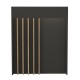 Γραφείο υποδοχής - reception Karibu  με LED χρώμα ανθρακί - sepet oak 90x40x100εκ.