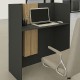 Γραφείο υποδοχής - reception Bonveno χρώμα ανθρακί - sepet oak 90x43,2x110εκ. Γραφείο υποδοχής - reception Bonveno χρώμα ανθρακί - sepet oak 90x43,2x110εκ.