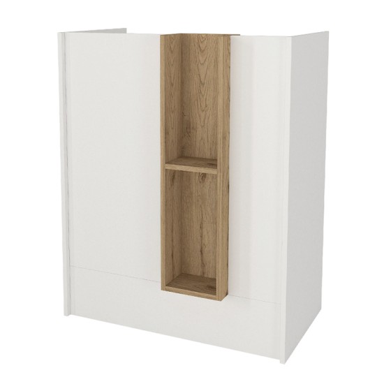 Γραφείο υποδοχής - reception Bonveno χρώμα λευκό - sepet oak 90x43,2x110εκ. Γραφείο υποδοχής - reception Bonveno χρώμα λευκό - sepet oak 90x43,2x110εκ.
