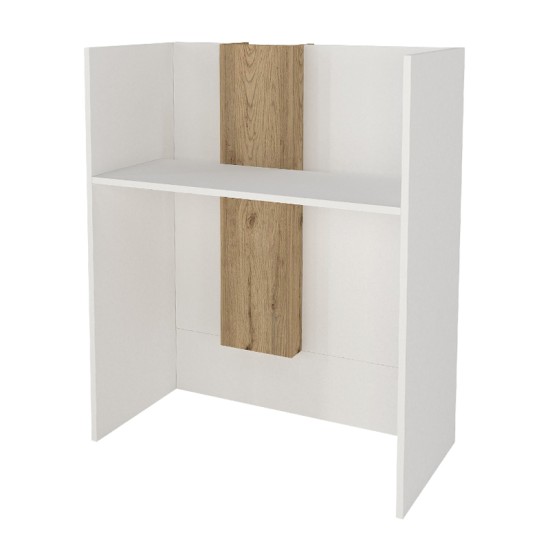 Γραφείο υποδοχής - reception Bonveno χρώμα λευκό - sepet oak 90x43,2x110εκ. Γραφείο υποδοχής - reception Bonveno χρώμα λευκό - sepet oak 90x43,2x110εκ.
