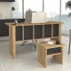 Γραφείο εργασίας Nika χρώμα sepet oak - ανθρακί 140x60x75εκ. Γραφείο εργασίας Nika χρώμα sepet oak - ανθρακί 140x60x75εκ.