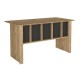 Γραφείο εργασίας Nika χρώμα sepet oak - ανθρακί 140x60x75εκ. Γραφείο εργασίας Nika χρώμα sepet oak - ανθρακί 140x60x75εκ.