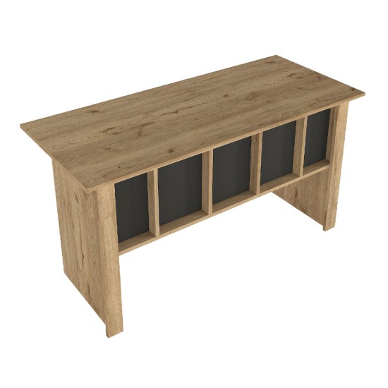 Γραφείο εργασίας Nika χρώμα sepet oak - ανθρακί 140x60x75εκ. Γραφείο εργασίας Nika χρώμα sepet oak - ανθρακί 140x60x75εκ.