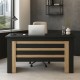 Γραφείο εργασίας Epito χρώμα ανθρακί - sepet oak 140x59,6x76,8εκ. Γραφείο εργασίας Epito χρώμα ανθρακί - sepet oak 140x59,6x76,8εκ.