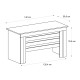 Γραφείο εργασίας Epito χρώμα ανθρακί - sepet oak 140x59,6x76,8εκ. Γραφείο εργασίας Epito χρώμα ανθρακί - sepet oak 140x59,6x76,8εκ.