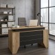 Γραφείο εργασίας Remida χρώμα sepet oak - ανθρακί 140x60x76,9εκ. Γραφείο εργασίας Remida χρώμα sepet oak - ανθρακί 140x60x76,9εκ.