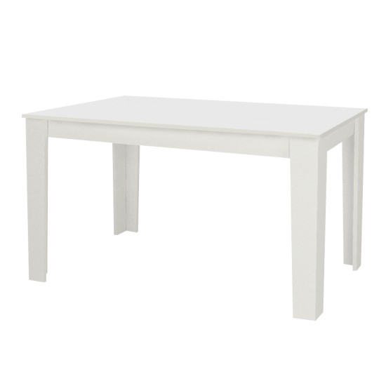Τραπέζι Darlen  χρώμα λευκό 125x72x74εκ.