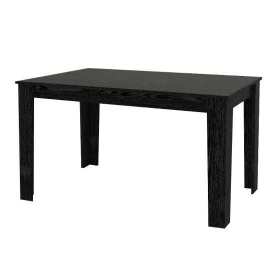 Τραπέζι Darlen  χρώμα sencron black 125x72x74εκ.
