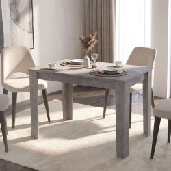Τραπέζι Darlen  χρώμα γκρι σκυροδέματος 125x72x74εκ.