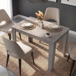Τραπέζι Darlen  χρώμα γκρι σκυροδέματος 125x72x74εκ.