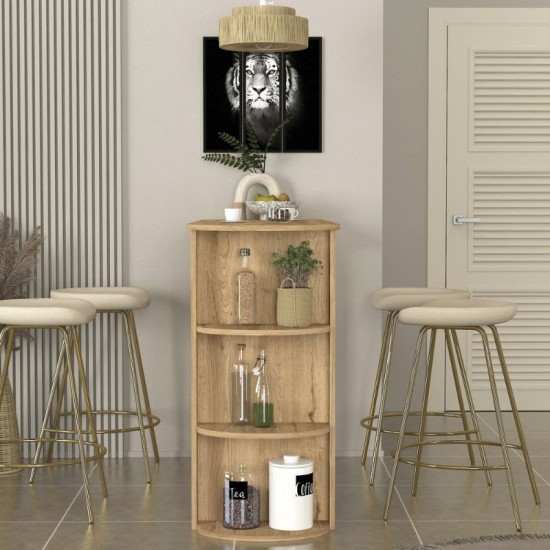 Τραπέζι μπαρ Vigne  χρώμα sepet oak 150x51,6x101,8εκ.