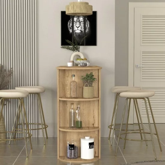 Τραπέζι μπαρ Vigne  χρώμα sepet oak 150x51,6x101,8εκ.