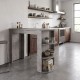Τραπέζι μπαρ Vigne  χρώμα γκρι σκυροδέματος 150x51,6x101,8εκ.