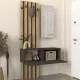 Έπιπλο εισόδου Kanso  χρώμα ανθρακί - sepet oak 100x35x196,7εκ.