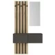 Έπιπλο εισόδου Kanso  χρώμα ανθρακί - sepet oak 100x35x196,7εκ.
