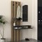 Έπιπλο εισόδου Elois  χρώμα ανθρακί - sepet oak 96,6x26,8x195,5εκ.