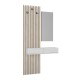 Έπιπλο εισόδου Elois  χρώμα λευκό - sepet oak 96,6x26,8x195,5εκ.