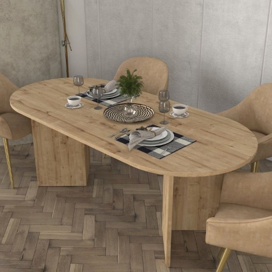 Τραπέζι Cortado  χρώμα sapphire oak 200x90x74εκ.