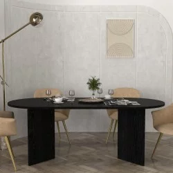 Τραπέζι Cortado  χρώμα sencron black 200x90x74εκ.