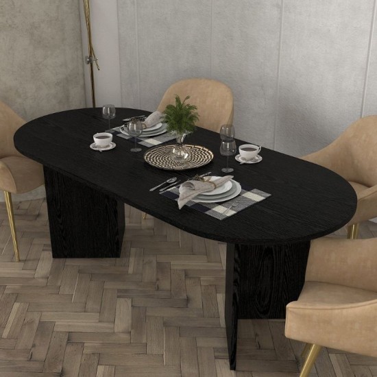 Τραπέζι Cortado  χρώμα sencron black 200x90x74εκ.