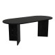 Τραπέζι Cortado  χρώμα sencron black 200x90x74εκ.