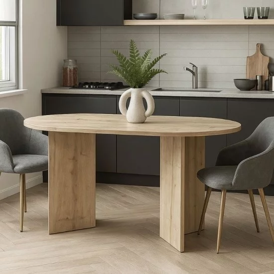 Τραπέζι Cortado  χρώμα sapphire oak 138x80x75εκ.