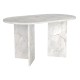 Τραπέζι Cortado  χρώμα λευκό εφέ μαρμάρου 138x80x75εκ.