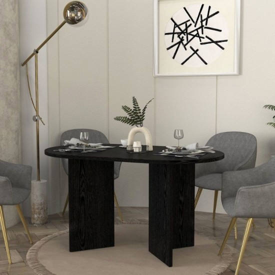 Τραπέζι Cortado  χρώμα sencron black 138x80x75εκ.