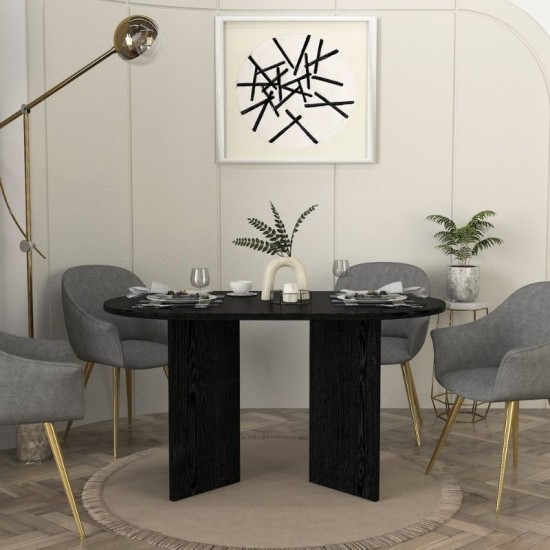 Τραπέζι Cortado  χρώμα sencron black 138x80x75εκ.