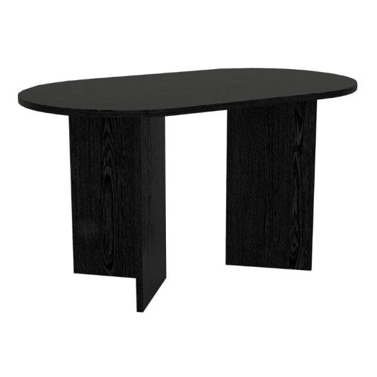 Τραπέζι Cortado  χρώμα sencron black 138x80x75εκ.