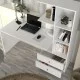 Γραφείο εργασίας Mantra  χρώμα λευκό 150x60x152εκ.