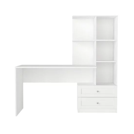 Γραφείο εργασίας Mantra  χρώμα λευκό 150x60x152εκ.