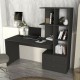 Γραφείο εργασίας Mantra  χρώμα ανθρακί 150x60x152εκ.