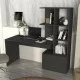 Γραφείο εργασίας Mantra  χρώμα ανθρακί 150x60x152εκ.