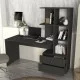 Γραφείο εργασίας Mantra  χρώμα ανθρακί 150x60x152εκ.