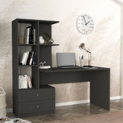 Γραφείο εργασίας Mantra  χρώμα ανθρακί 150x60x152εκ.