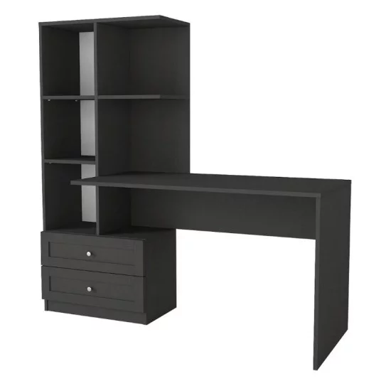 Γραφείο εργασίας Mantra  χρώμα ανθρακί 150x60x152εκ.